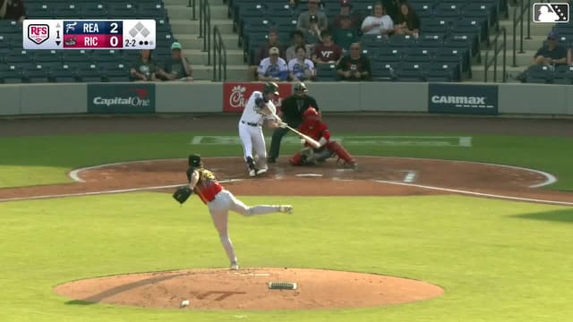 Gavin Kilen homers (1) on a fly ball to right field.