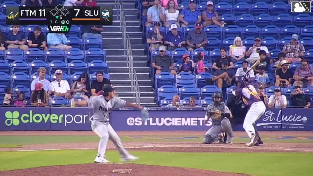 Randy Guzman homers (11) on a fly ball to left field. Antonio Jimenez scores.