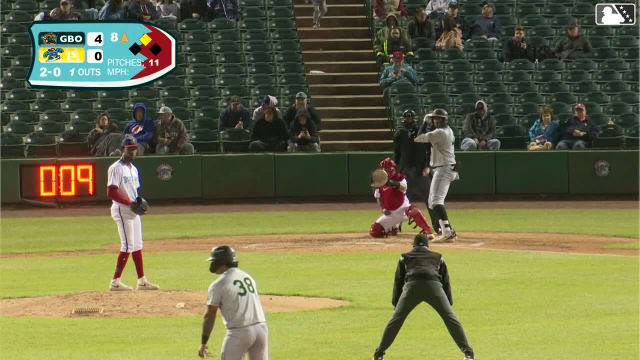 Tony Blanco Jr. homers (6) on a fly ball to center field. Axiel Plaz scores.