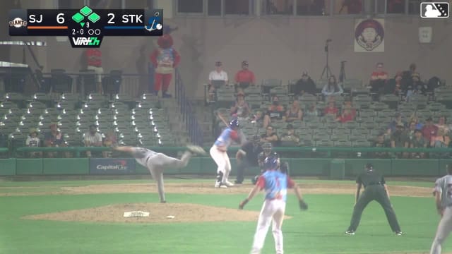 Edgar Montero singles on a ground ball to left fielder Angel Guzman. Bobby Blandford scores. Gavin Turley to 3rd. Cesar Gonzalez to 2nd.