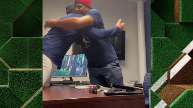 Jhostynxon Garcia reacts to Red Sox call-up