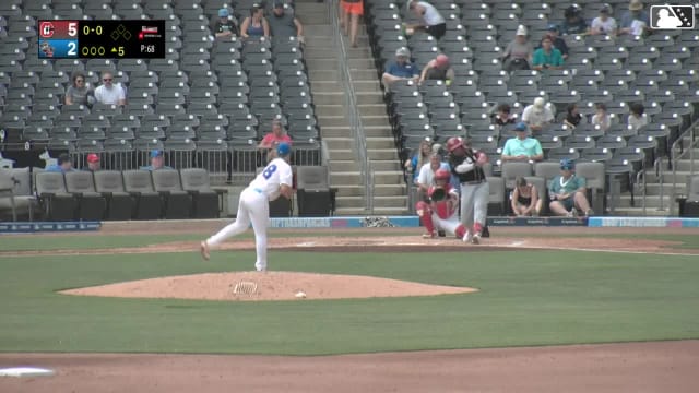 Sal Stewart's second homer of the game 