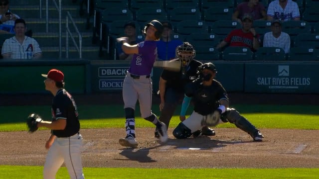 Ethan Holliday's two-run double