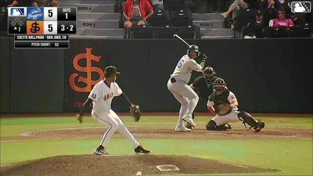 Ching-Hsien Ko homers (16) on a fly ball to right field.