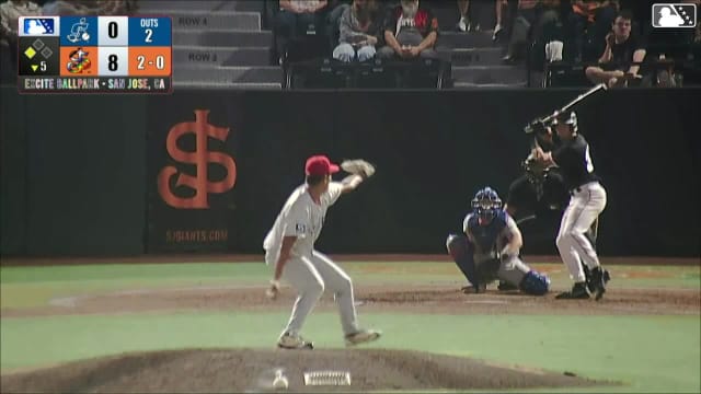 Lorenzo Meola singles on a fly ball to right fielder Gavin Turley. Broedy Poppell scores.