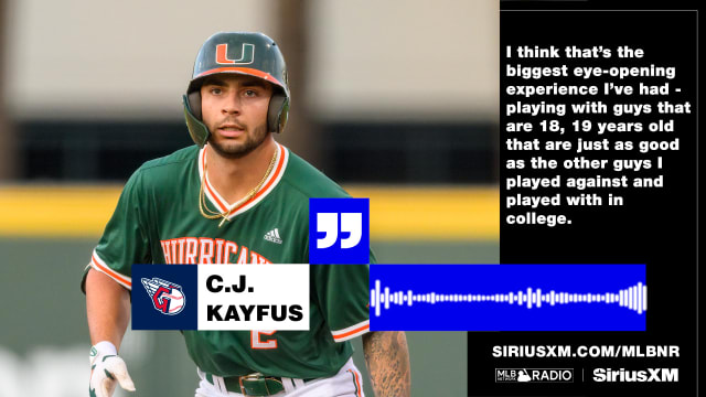 CJ Kayfus on getting drafted by the Guardians