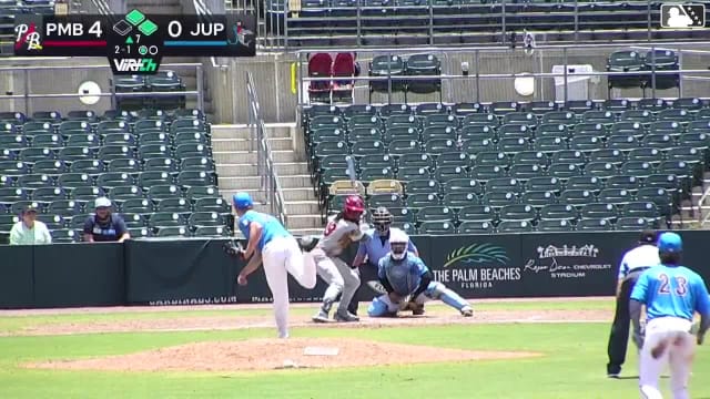 Ryan Mitchell homers (8) on a fly ball to right center field. Heriberto Caraballo scores. Sebastian Dos Santos scores.
