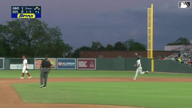 Jack Brannigan connects for a two-run home run