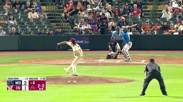 Leo De Vries singles on a sharp ground ball to shortstop Keyber Rodriguez. Joshua Kuroda-Grauer scores.