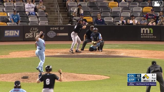 Juan Brito homers (9) on a fly ball to right field. Milan Tolentino scores. Angel Genao scores.