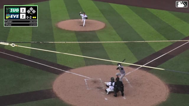 Trevor Cohen homers (2) on a fly ball to right center field.