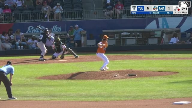 Zyhir Hope homers (13) on a fly ball to left center field. Elijah Hainline scores.