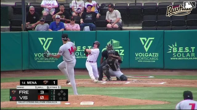 Slade Caldwell rips a leadoff homer