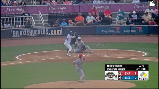 Andrew Fischer homers (6) on a fly ball to right field. Jesús Made scores.