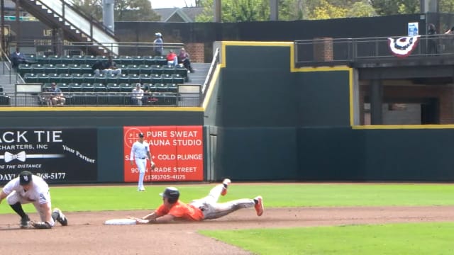 Ike Irish notches his first pro three-hit game