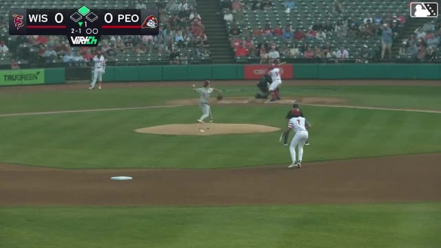 Rainiel Rodriguez singles on a pop up to first baseman Eric Bitonti. Tai Peete scores.