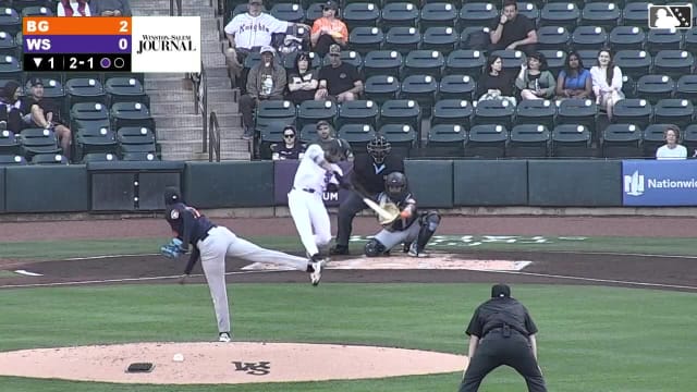 Braden Montgomery's first High-A homer