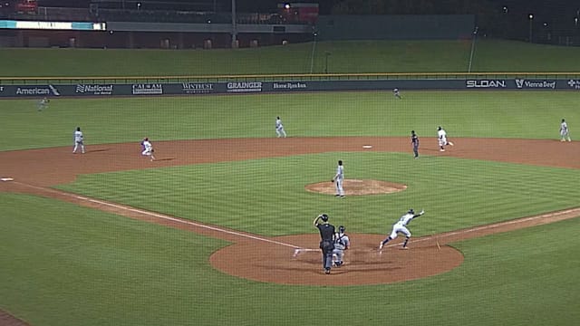 Tre' Morgan's two-run double