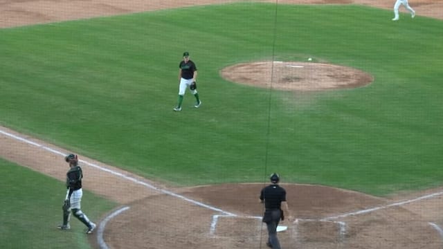 Garrett McMillan strikes out the side