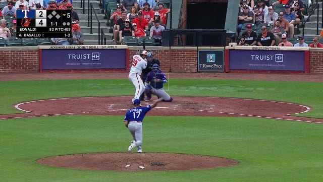 Samuel Basallo's first home run of the season