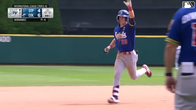 Walker Jenkins swats his 14th homer of the season