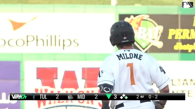 Brennan Malone hits a two-run home run