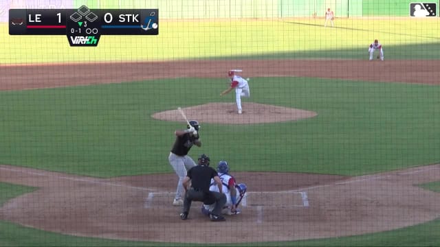 Ty Harvey homers (1) on a fly ball to right center field.