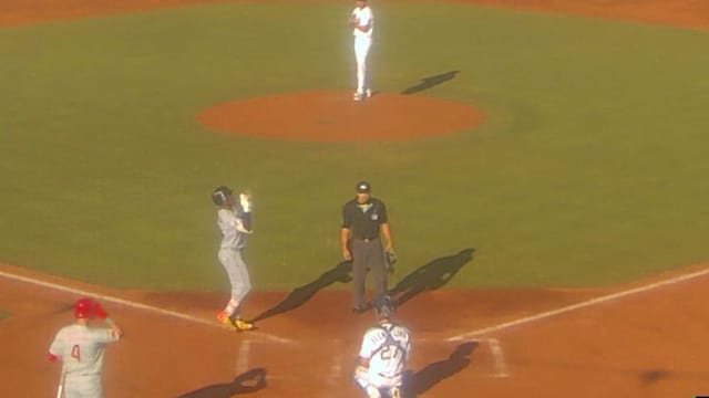 Welbyn Francisca's first Fall Leauge home run