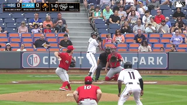 Jace LaViolette homers (1) on a fly ball to left center field. Jaison Chourio scores.