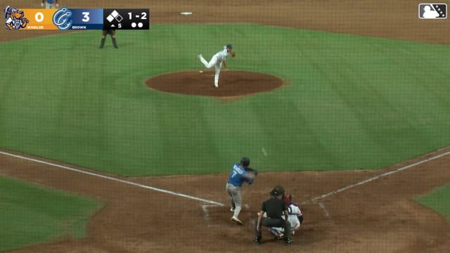 Aaron Brown's eighth strikeout