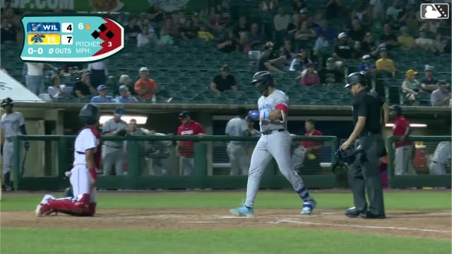 Chris Hacopian's first career home run for High-A
