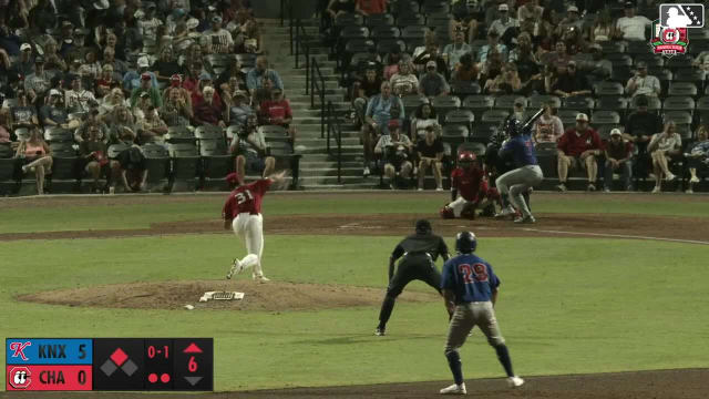 Ariel Armas singles on a fly ball to center fielder Jay Allen II. Carter Trice scores.