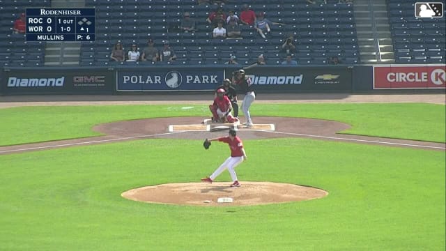 Yohandy Morales homers (19) on a fly ball to center field.