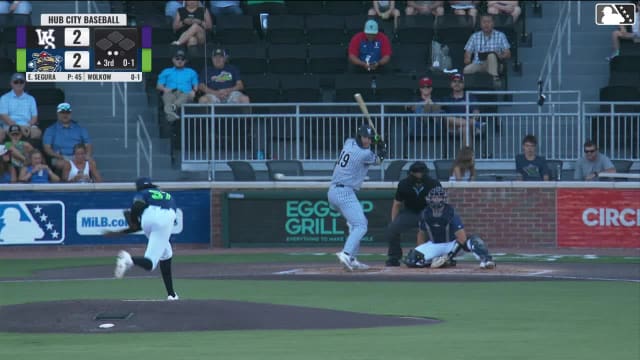 George Wolkow homers (10) on a line drive to right field.
