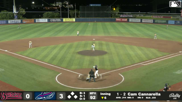 Cam Cannarella homers (1) on a fly ball to right center field.
