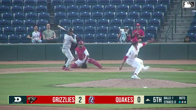 Roldy Brito singles on a line drive to left fielder Kevyn Castillo. Jeremy Ciriaco scores.