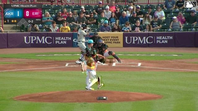 Nolan Schubart homers (2) on a fly ball to right field.