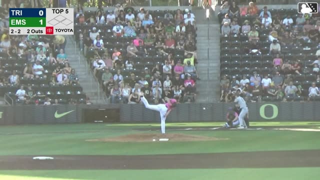 Hayden Wynja's fifth strikeout of the game