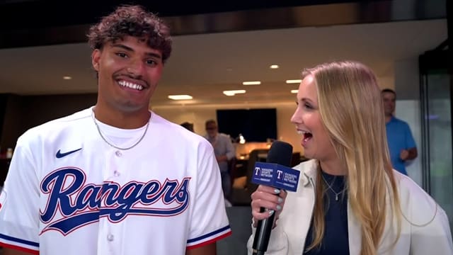 Rangers' first round Draft pick joins the broadcast