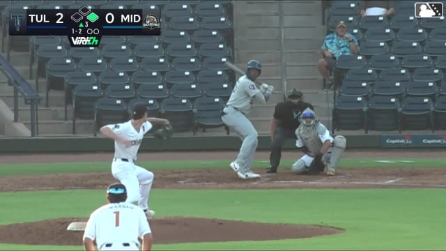 Josue De Paula homers (26) on a fly ball to right field. Kole Myers scores.