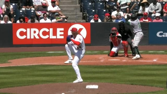 Johnny King strikes out eight