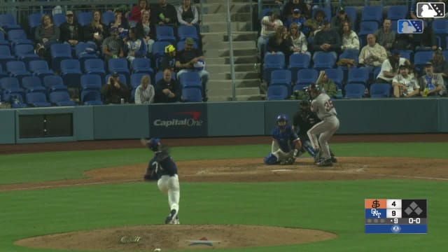Lorenzo Meola homers (3) on a line drive to center field.