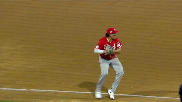 Sal Stewart's smooth play at third