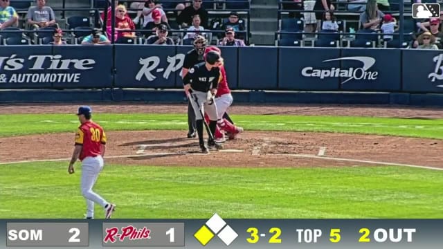 Lachlan Wells' eighth strikeout of the game