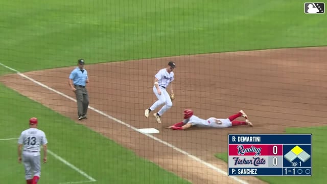 Aidan Miller's 40th stolen base of the season