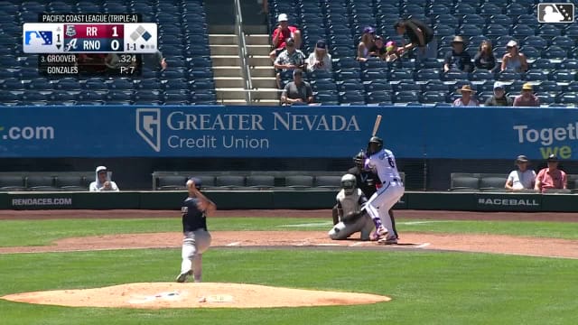 LuJames Groover homers (4) on a fly ball to left field. Adrian Del Castillo scores.