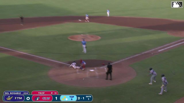Angel Del Rosario's inside-the-park home run 