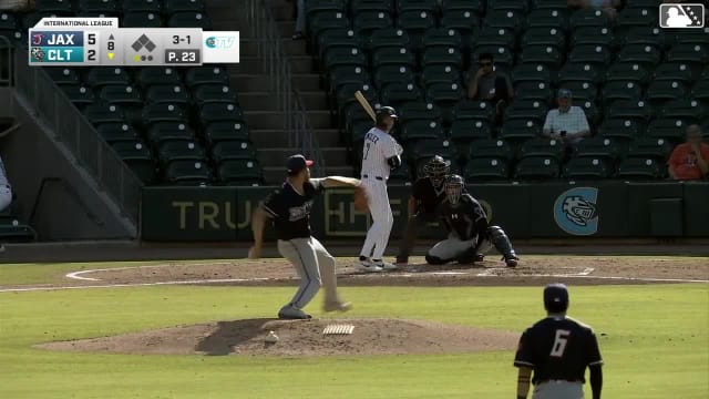 Jacob Gonzalez homers (16) on a fly ball to right center field.