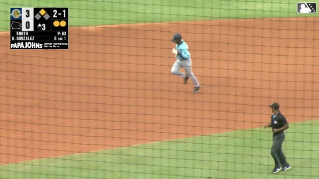 J.D. Gonzalez's two-run homer