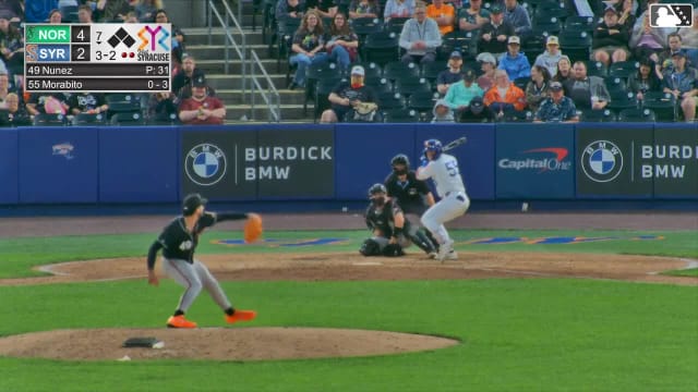 Anthony Nunez In play, run(s) to Nick Morabito